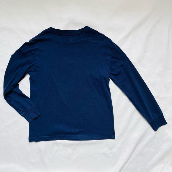 Polo Bear by Ralph Lauren navy Long Sleeve KIDS Tee with Bear Design 7 - Picture 5 of 5